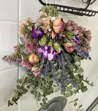 Load image into Gallery viewer, Floral Eucalyptus Shower Wand - Statice Carnation Rose Lavender
