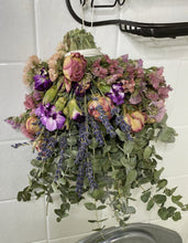 Load image into Gallery viewer, Floral Eucalyptus Shower Wand - Statice Carnation Rose Lavender
